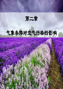 空气污染学第二章气象条件等因素对空气污染的影响.