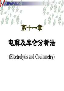 第11章电解及库仑分析法.