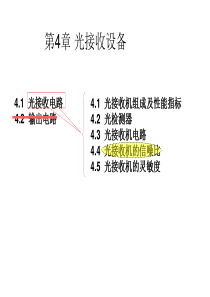 第4章光接收设备