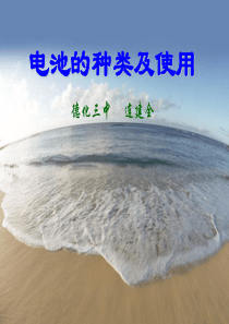 电池的种类及使用.