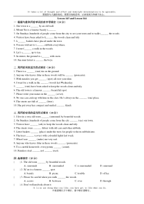 新概念英语第一册Lesson-143-144练习题(无答案)