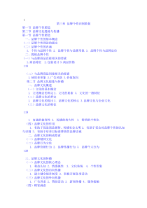 第三章品牌个性识别策划