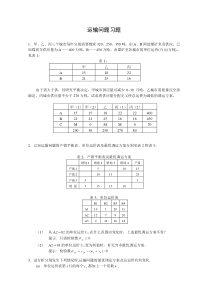 第三章运输问题习题及答案(2012春)