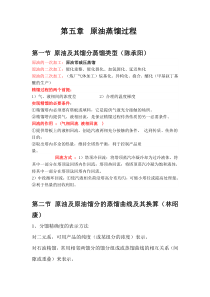 第三组原油蒸馏知识点