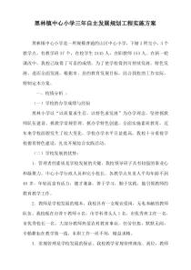 第三部分B1B2黑林镇小学自主发展方案