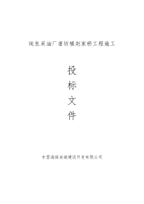 高青县赵家桥施工组织设计