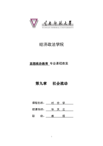 第九章社会流动