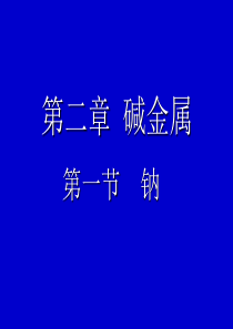 第二章第一节钠说课