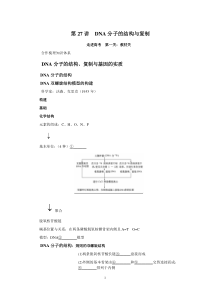 第五单元第27讲DNA分子的结构与复制