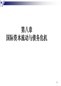 第八章国际资本流动与债务危机