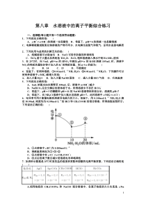 第八章电解质溶液测试卷