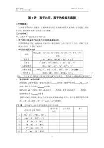 第4讲离子共存