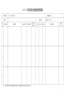 安全检查消项表