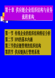 供应链企业组织结构与业务
