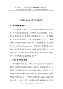供应链优化项目