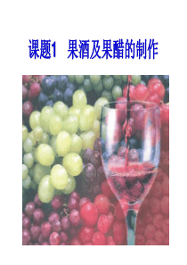 生物第三部分《实验八果酒及果醋的制作》课件3(浙科版选修1)
