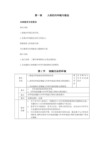 第一章    人体的内环境与稳态