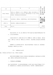 第一章中国食品行业发展现状分析