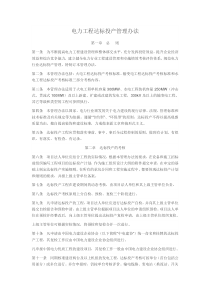 电力工程达标投产管理办法