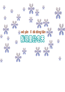 北师大版品德与生活一上《我眼里的冬天》最新课件