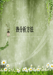 热重分析及差热分析.