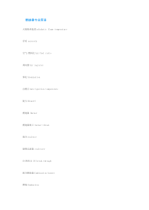 燃烧器专业英语