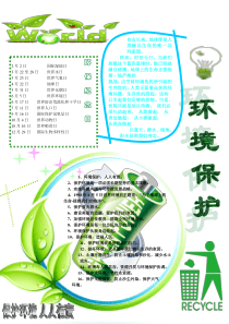 环境保护电子小报