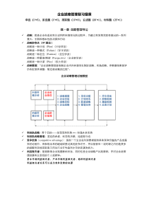 蓝海林-企业战略管理-期末复习提纲
