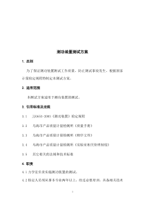 测功装置测试方案