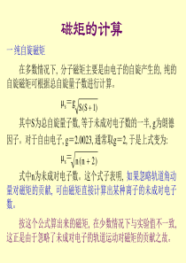 磁矩的计算