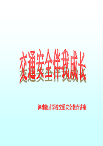 交通安全讲座课件