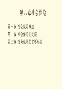 [保险行业]社会保险——社会保险的主要形式（PPT 34页）