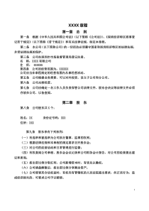 深圳公司章程2