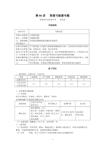 第06讲资源与能源专题