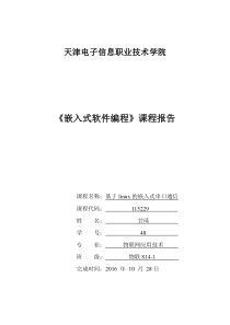 基于linux的嵌入式串口通信(DOC)
