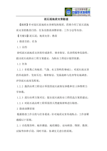 泥石流地质灾害勘查