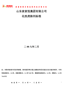 洗化类陈列标准