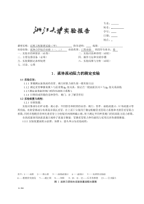 流体力学综合实验