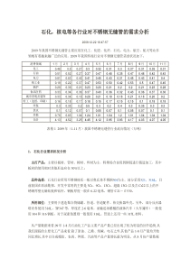 石化,核电等各行业对不锈钢无缝管的需求分析