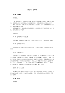 民法学考试大纲