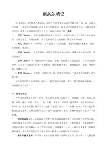 康奈尔笔记案例及模板(5R笔记法模板)