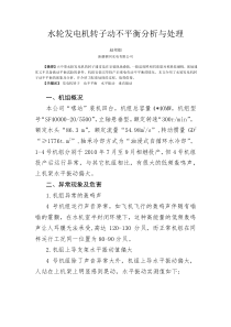 水轮发电机转子不平衡分析与处理