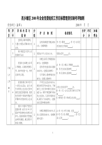 永新区街道党工委党建目标管理责任制考评细则