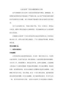 污水处理厂常见问题的解决方案