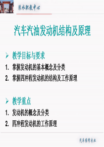 汽车汽油发动机结构和工作原理.