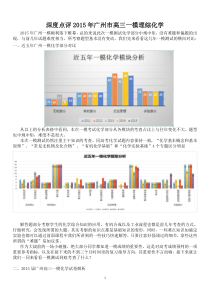 深度点评2015年广州市高三一模理综化学