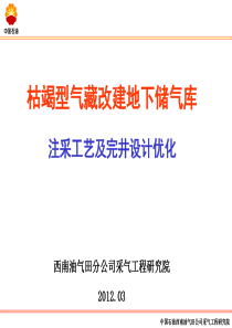 枯竭型气藏改建地下储气库