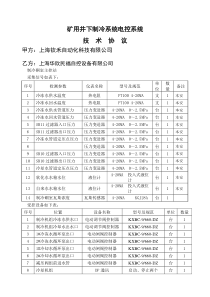 标准件矿用井下制冷系统电控装置标准技术协议