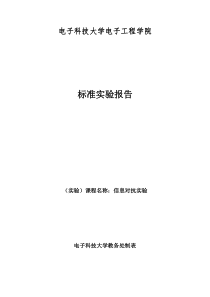 标准实验报告