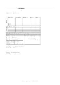 企业财産保险投保单